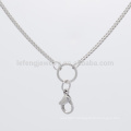 1.5mm 30" wholesale designed pendant fashion necklace, glass memory floating charm rectangle box chain